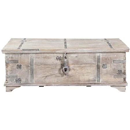 ALTA TRUNK COFFEE TABLE BLEACHED WHITE