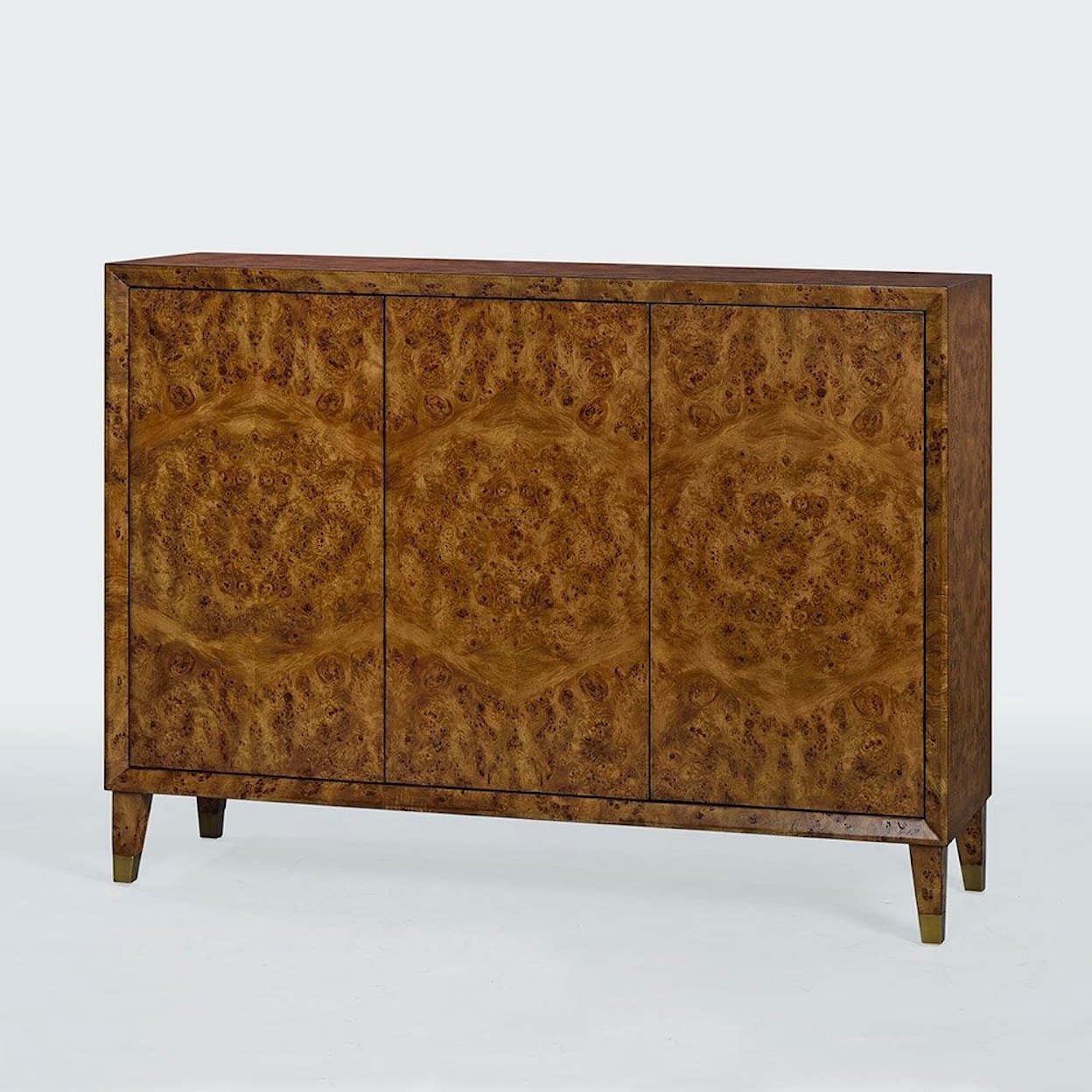 Oliver Home Furnishings Sideboards TALL & NARROW BURL SIDEBOARD