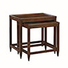 Oliver Home Furnishings End/ Side Tables SET OF 2 RECTANGLE NESTED TABLES- COUNTRY