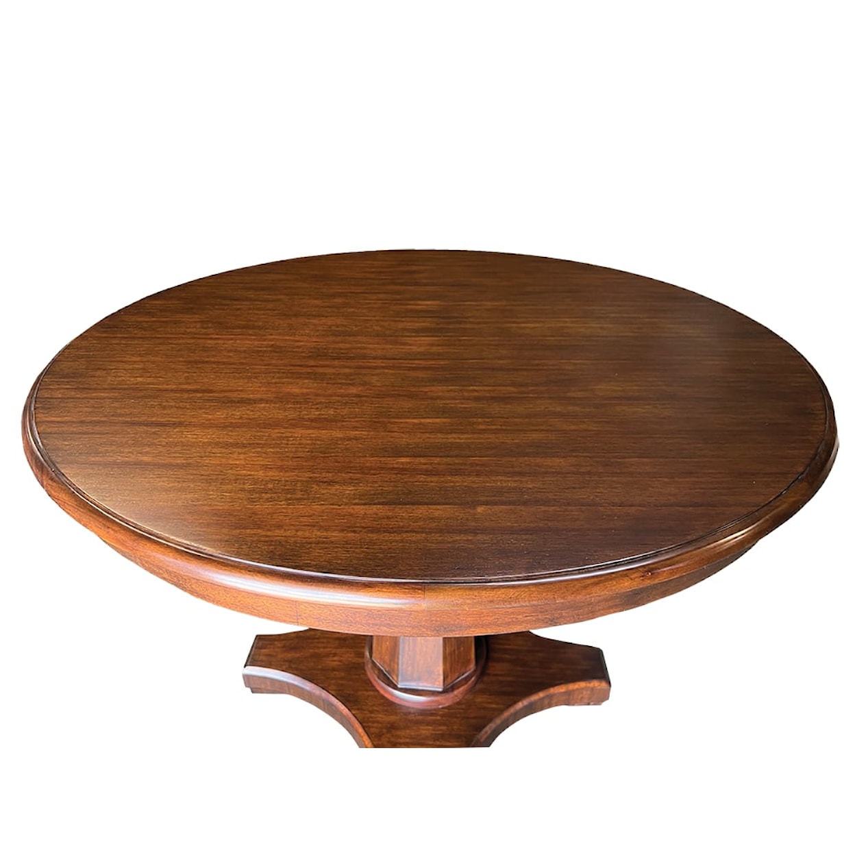 Oliver Home Furnishings Dining Tables OGEE TOP PEDESTAL TABLE- CHOCOLATE