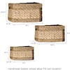 Ibolili Baskets and Sets ELEMENTAL MULTI WEAVE WATER HYACINTH BASKET