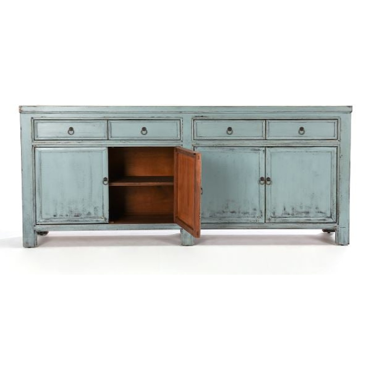 Classic Home Buffets and Sideboards Libbit 4 Drawer 4 Door Sideboard Vntage Sage