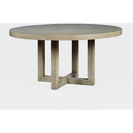 CHUNKY ROUND DINING TABLE- MIST