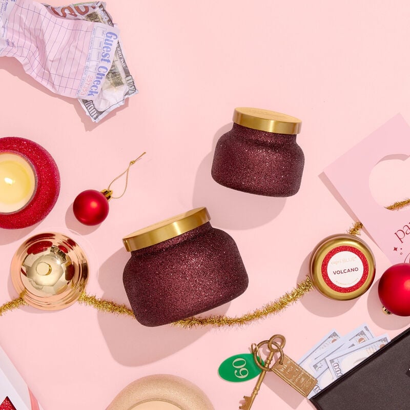 Capri Blue Signature Tinsel & Spice Glam Signature Jar, 19 oz