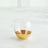 Global Views Glass Ware (Food Grade) Metallic Orb DOF Glass-Gold