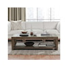 Classic Home Troy TROY COFFEE TABLE SUEDE BROWN