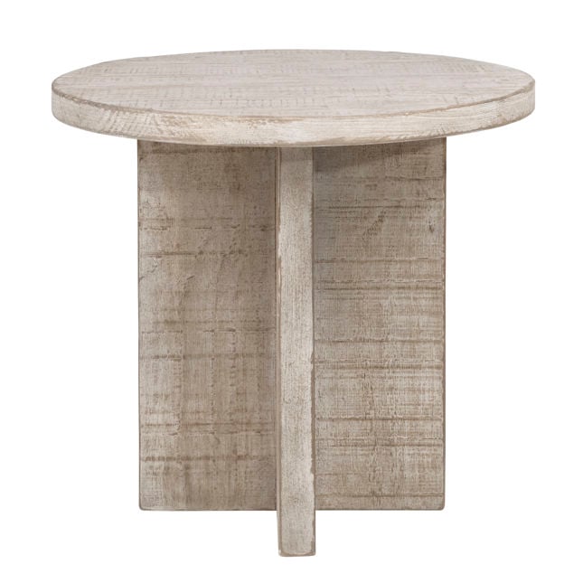 Dovetail Furniture Harley DOV992 Harley Side Table in Light Warm Wash