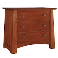 Mid-Century Modern 3-Drawer Nightstand