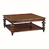 Oliver Home Furnishings Coffee Tables TURNED LEG COFFEE TABLE- COUNTRY