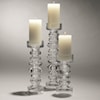 Global Views Vases by Global Views Glass Ribbed Candleholder/Vase-Lg