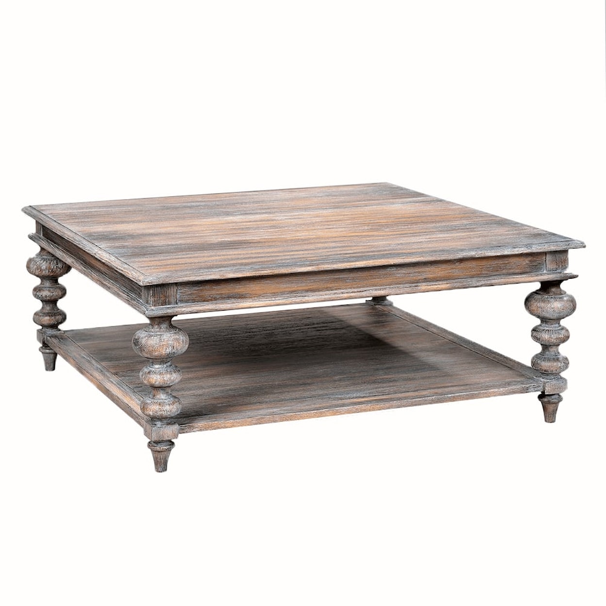 Oliver Home Furnishings Coffee Tables TURNED LEG COFFEE TABLE