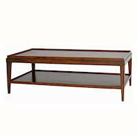 RECTANGLE COFFEE TABLE W/ LIP TOP- COUNTRY