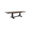 Classic Home Caleb CALEB 114" EXT DINING TABLE DISTRESSED BROWN