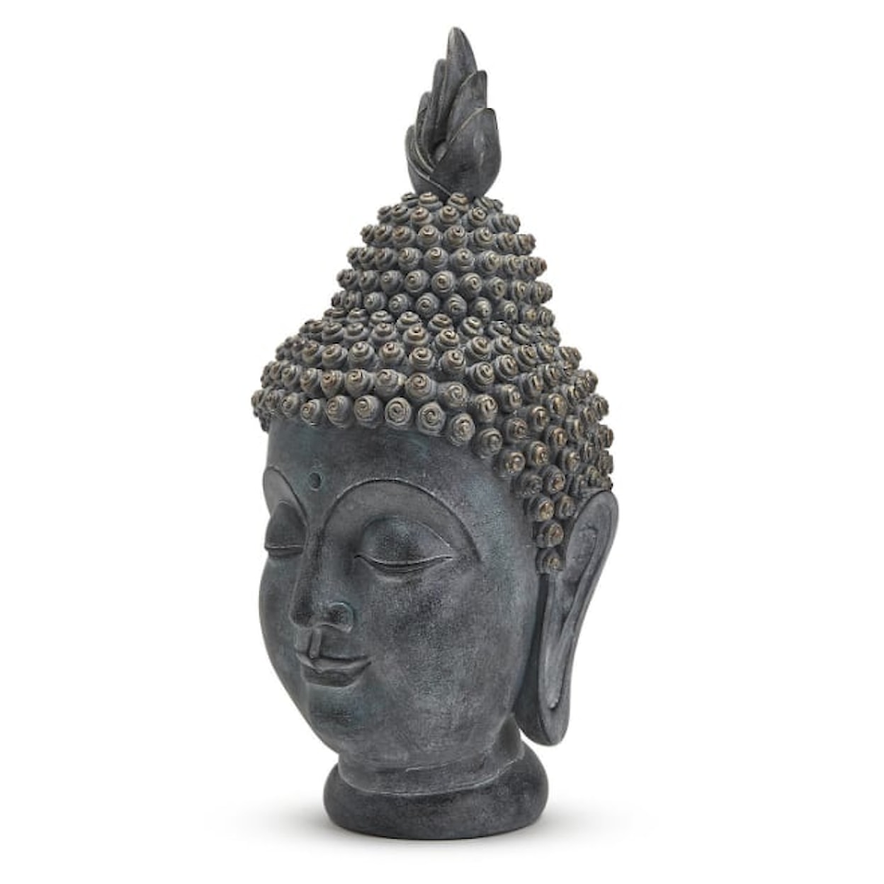 Two's Company Natural Living Meditating Buddha Head Statue
