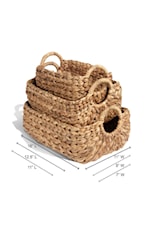 Ibolili Baskets and Sets SHIP KNOT LAUNDRY BASKET, RECT