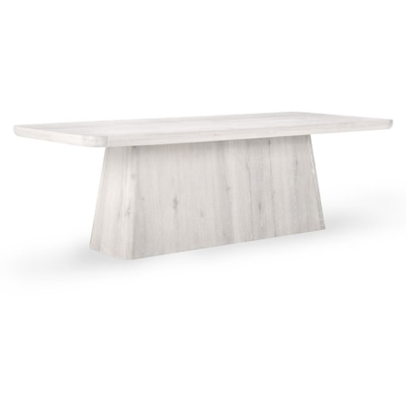 ORLANDO 95" DINING TABLE WHITE WASH
