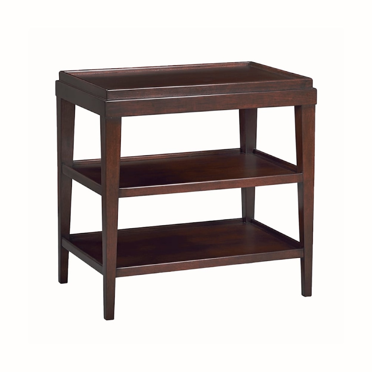 Oliver Home Furnishings End/ Side Tables RECTANGLE SIDE TABLE W/ LIP TOP-COUNTRY