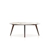 Canadel Canadel Living ROUND COFFEE TABLE W/ PORCELAIN SHELL TOP