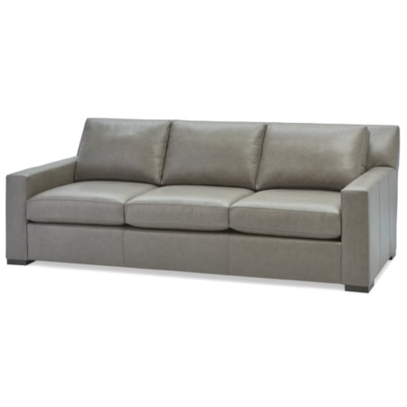 Charles 3 Seat Leather Sofa