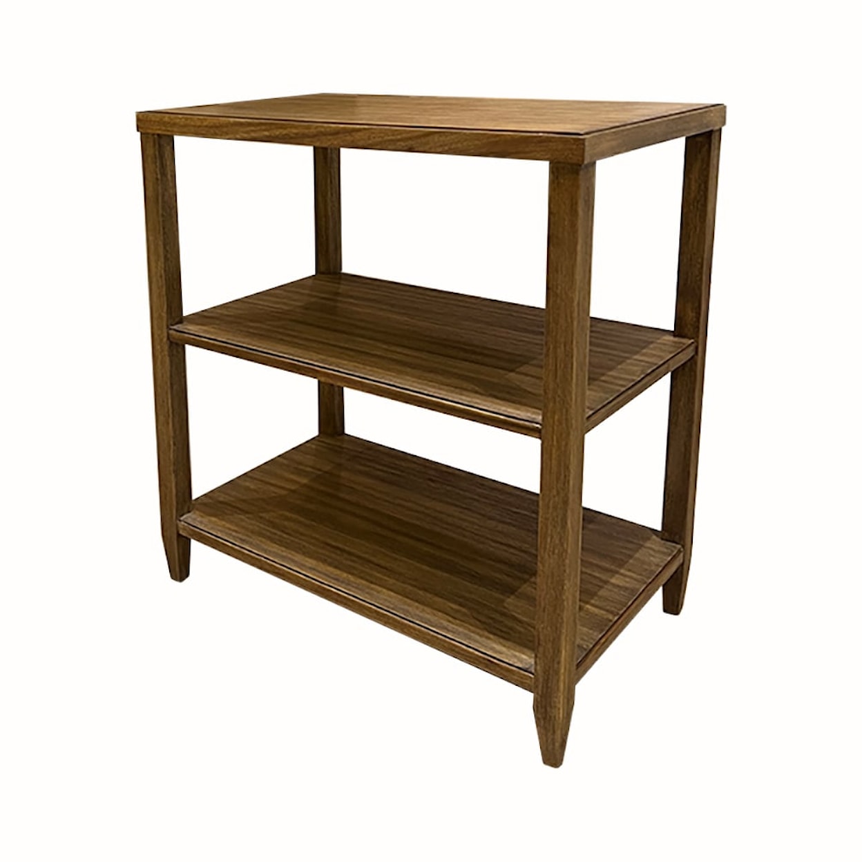 Oliver Home Furnishings End/ Side Tables RECTANGLE TIERED END TABLE-NATURAL