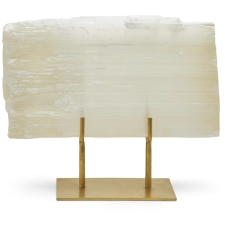 Selenite Slab on Gold Stand