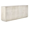 Classic Home Buffets and Sideboards Apollo Mango Wood 4Dr Cabinet Coastal White