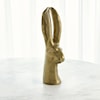 Global Views Sculptures by Global Views Rabbit-Reactive Matte Gold-Lg