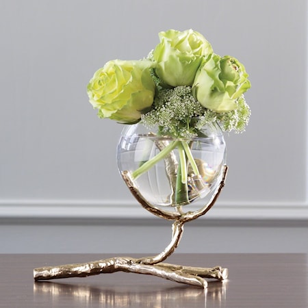 TWIG VASE HOLDER-BRASS