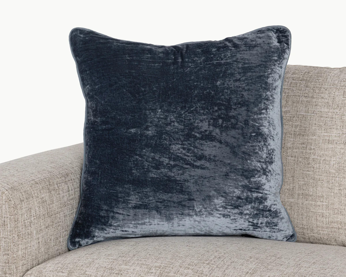 Classic Home Pillows LEXINGTON 22" DENIM BLUE PILLOW