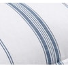 Classic Home Bedding Jayson Blue StrIpe Linen Cashmere 3pc Kg Set