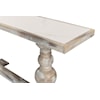 Sarreid Ltd Console/Sofa Tables Stacy Double Pedestal Console