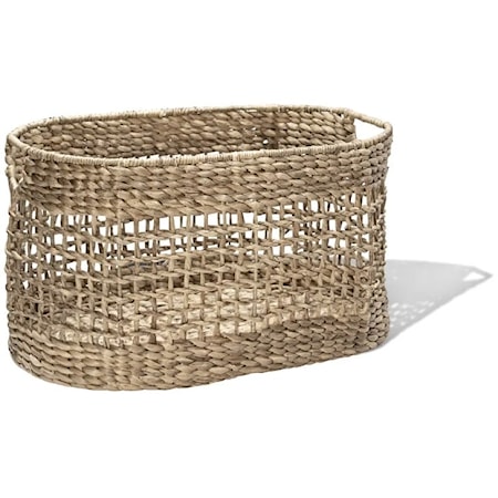 SHIP KNOT LAUNDRY BASKET, OVAL