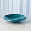 Global Views Accents Low Bowl-Round-Teal