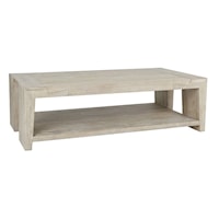 TROY 60" COFFEE TABLE WHITE