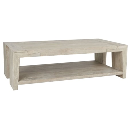 TROY 60" COFFEE TABLE WHITE