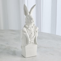 Rabbit in Tux-Matte White