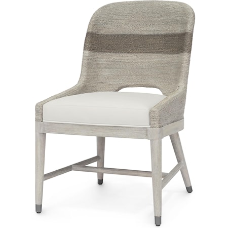 Fritz Rope Side Chair, Fog White