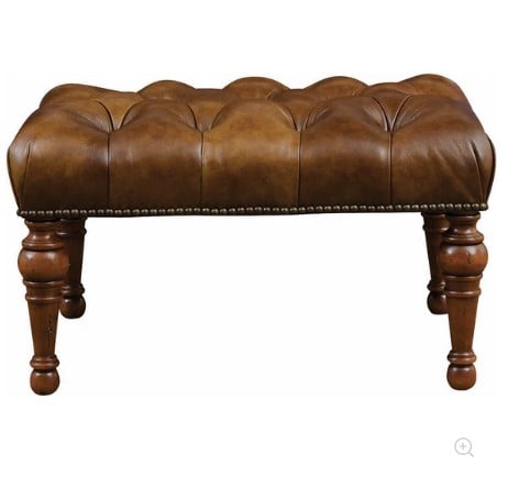Leopold Ottoman in Rialto Pecan