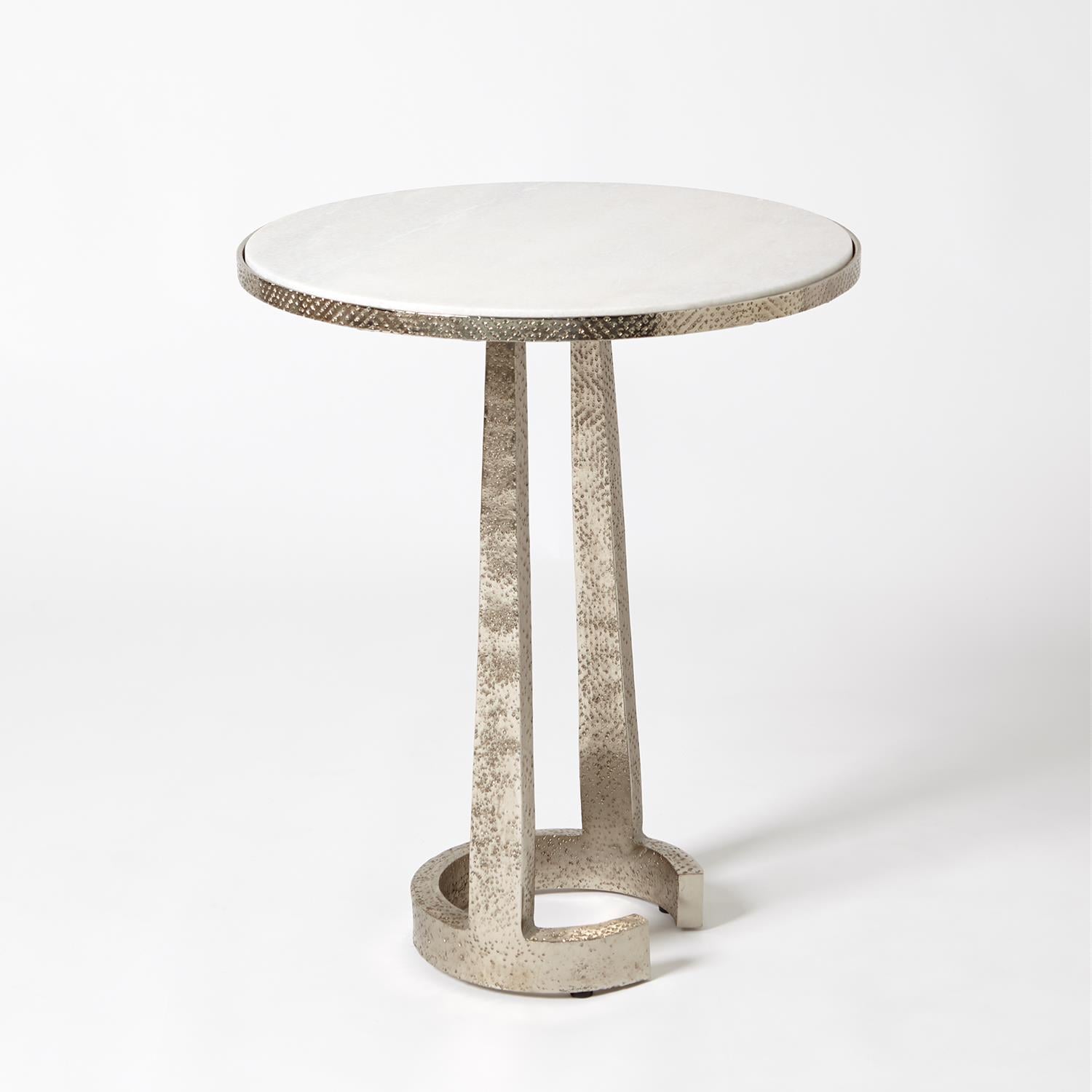 Global Views Accents C Table-Nickel-Lg