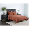 Classic Home Bedding Bari Velvet Terra Cotta 4pc King Quilt Set