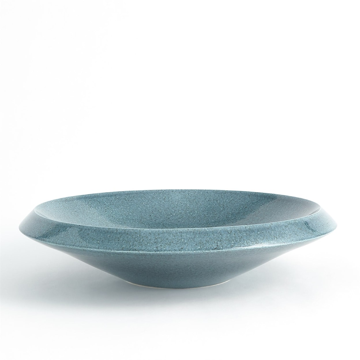 Global Views Accents Low Bowl-Round-Teal