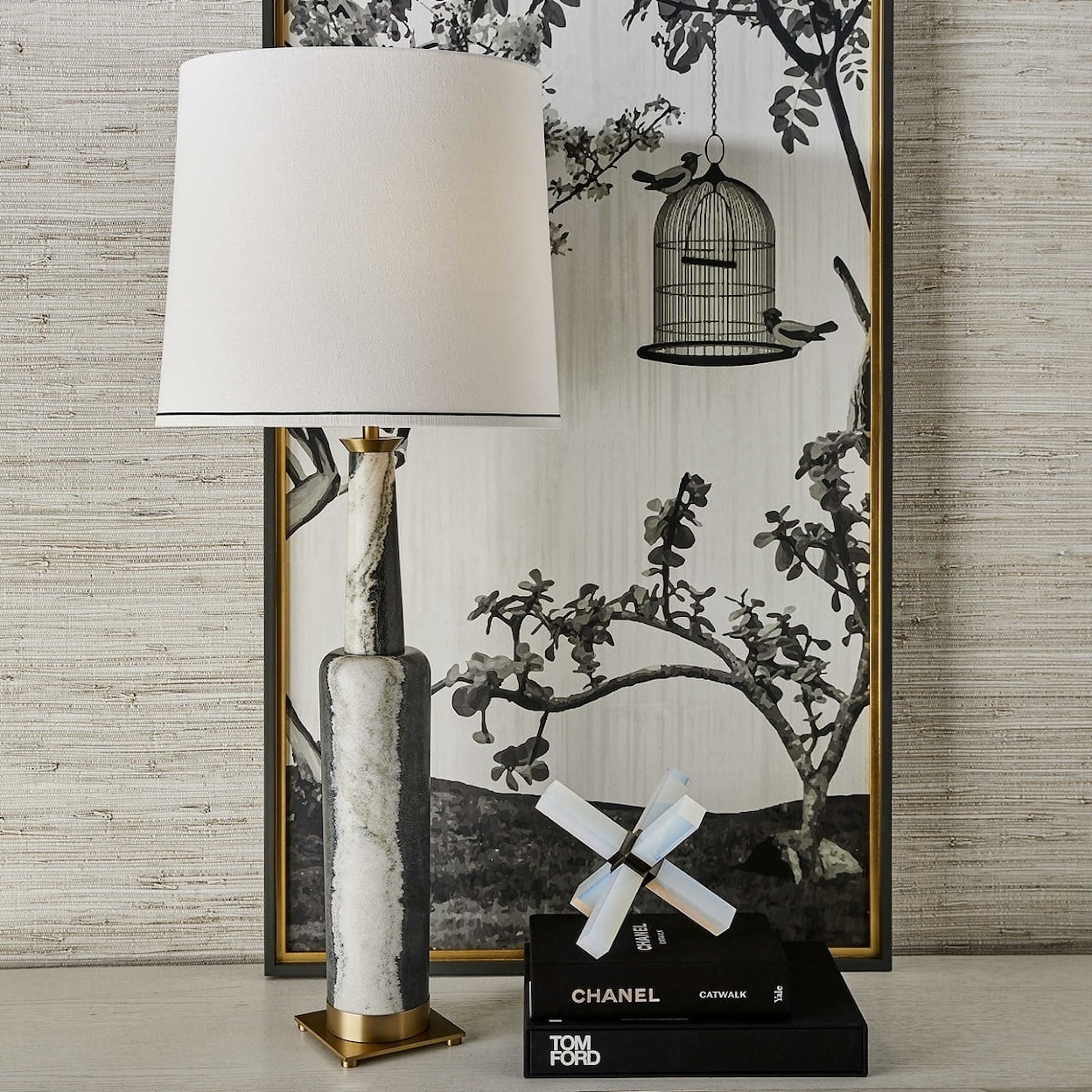 Uttermost Table Lamps STATUESQUE TABLE LAMP - PANDA MARBLE