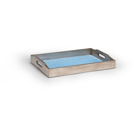 Small Blue Shagreen Tray