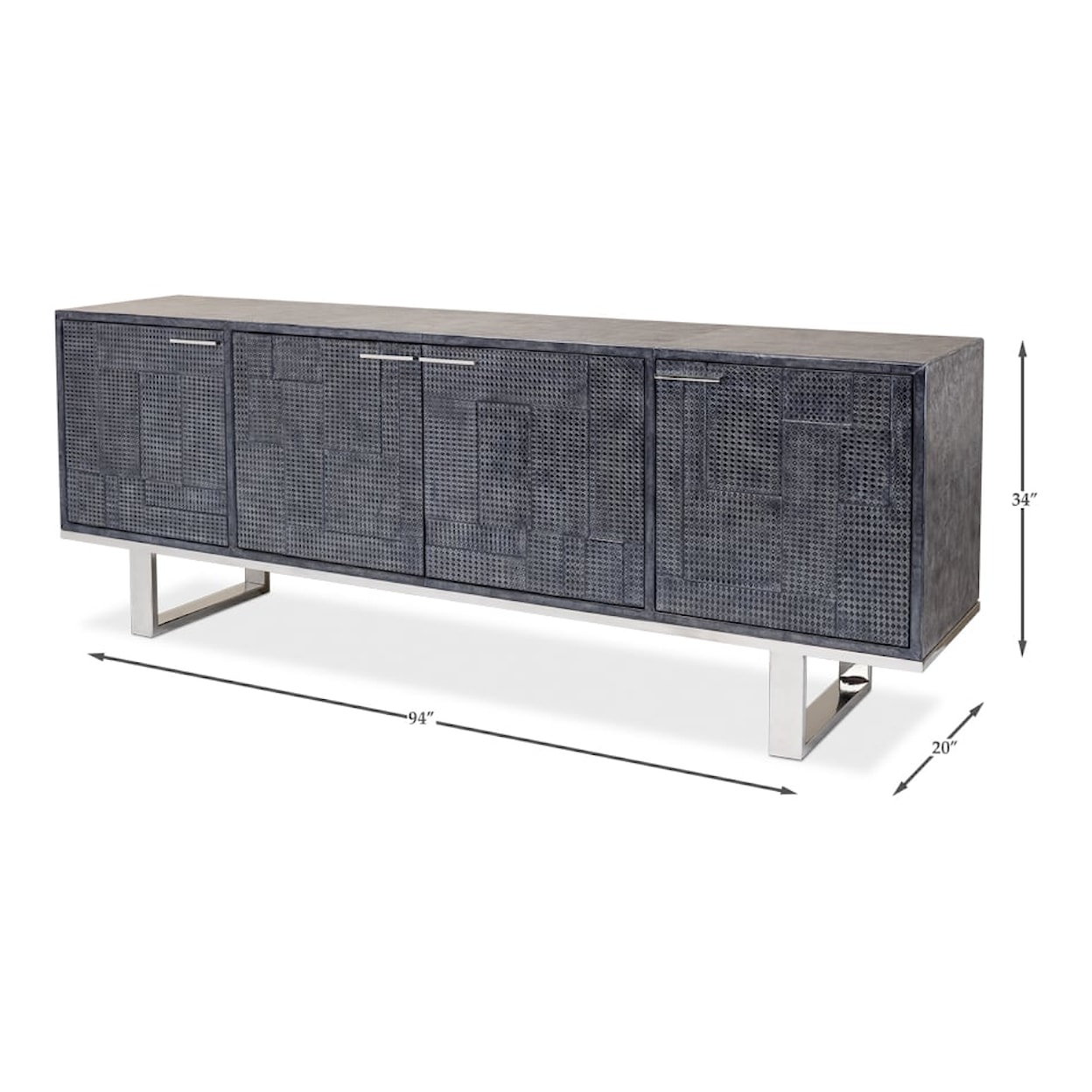 Sarreid Ltd Sideboards Bronzini Credenza