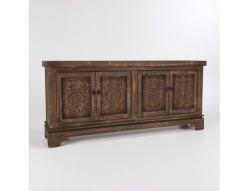 AMITA 4DR SIDEBOARD BROWN STONE