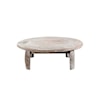 Classic Home Alta ALTA WHEEL COFFEE TABLE BLEACHED WHITE