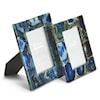 Two's Company Out Of The Blues Blue Agate S/2 Photo Frame W/ Gift Box