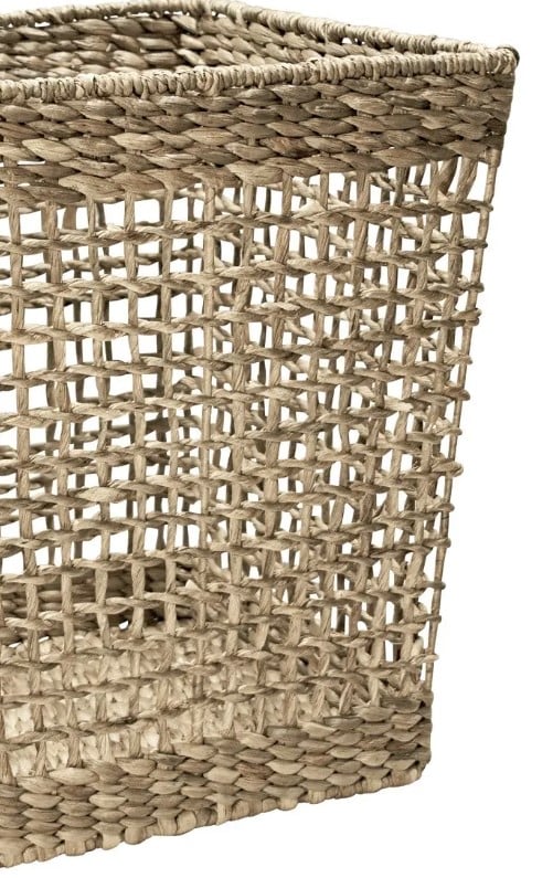 Ibolili Baskets and Sets B836 SHIP KNOT WASTE BIN BASKET, SQUARE