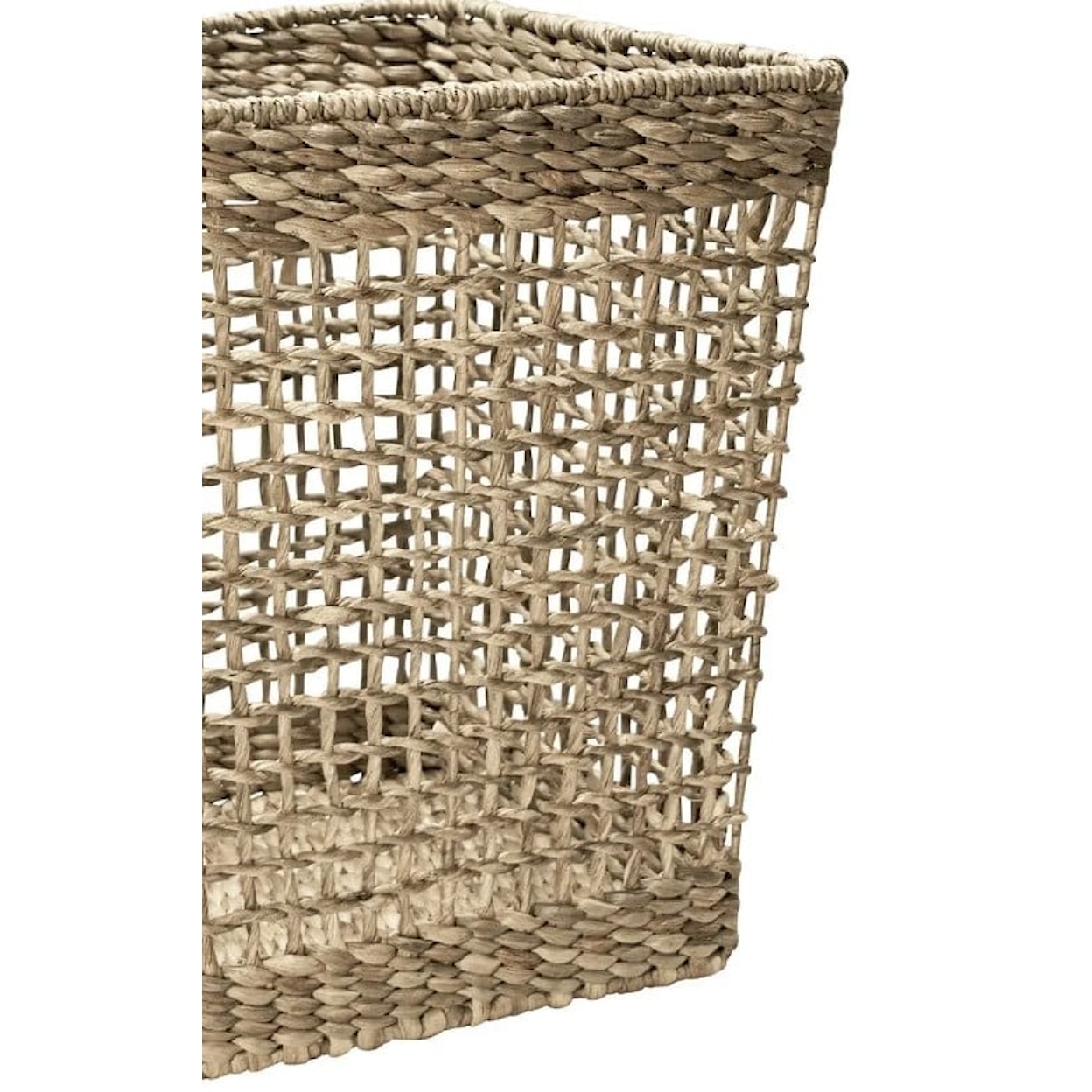 Ibolili Baskets and Sets SHIP KNOT WASTE BIN BASKET, SQUARE