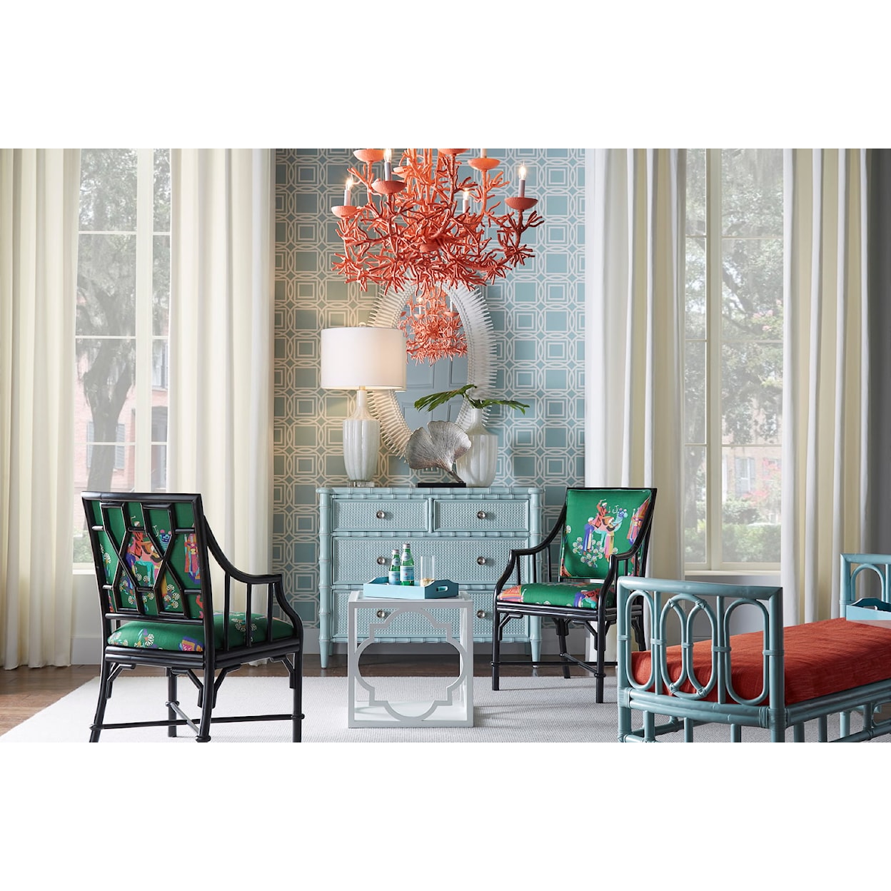 Wildwood Lamps Accent Seating CAMILLA BENCH